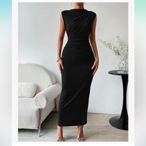 Amazon Elegant Black Sleeveless Dress